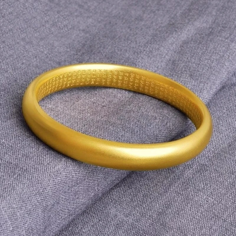 【陈总推荐】足 金999古法心经手镯