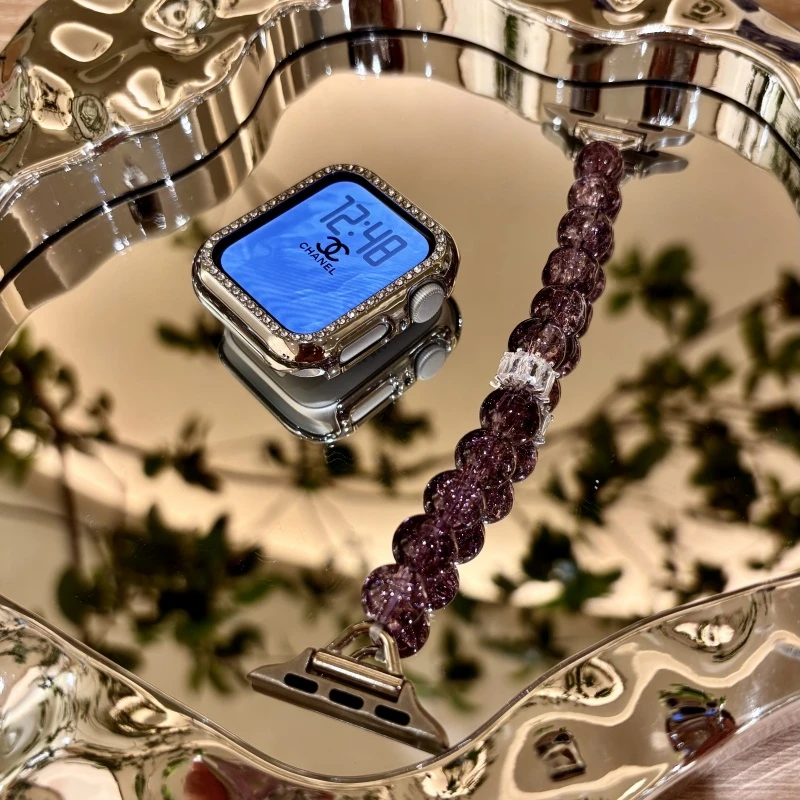 上岸紫水iwatch手表苹果手表表带applewatch表带s8新款s1046mm