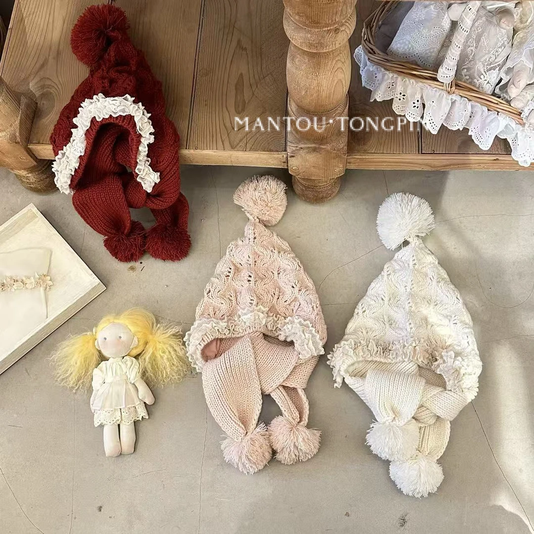 馒头推荐儿童蕾丝花边帽套（1岁到10岁