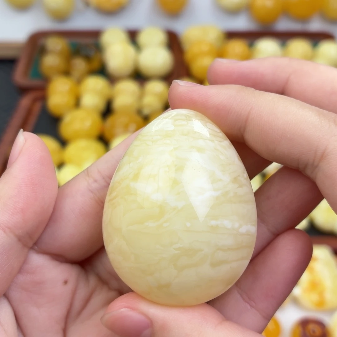 蜜蜡未镶嵌毛衣链蜜蜡