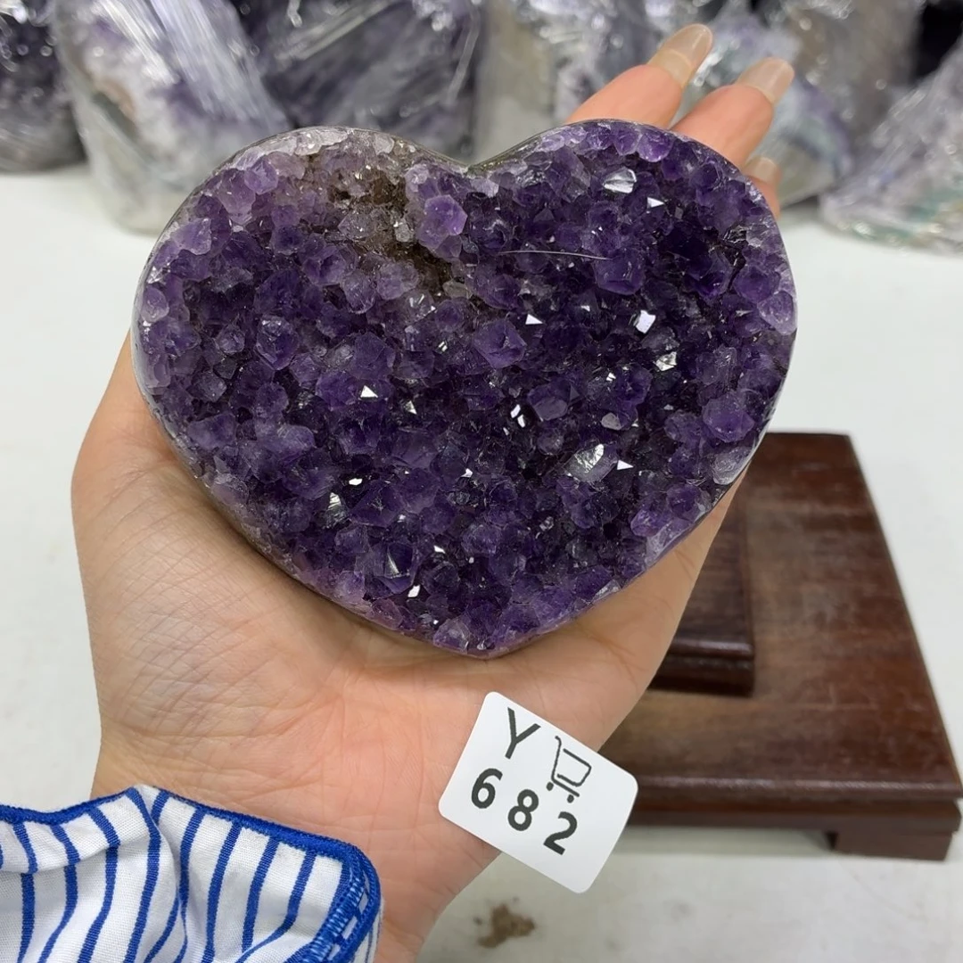紫晶未镶嵌眼镜水晶