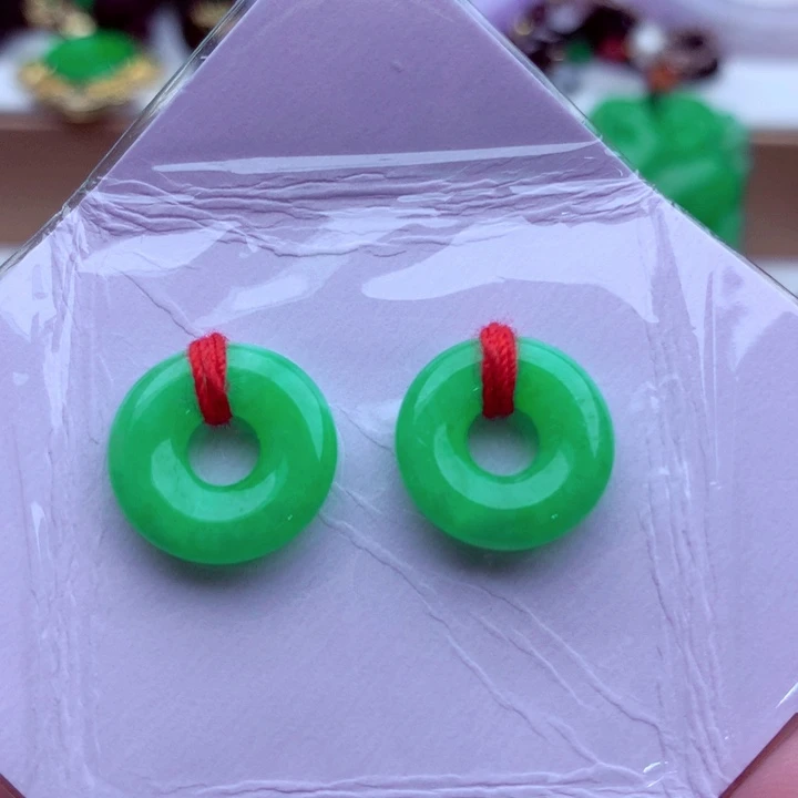 翡翠未镶嵌耳饰耳饰