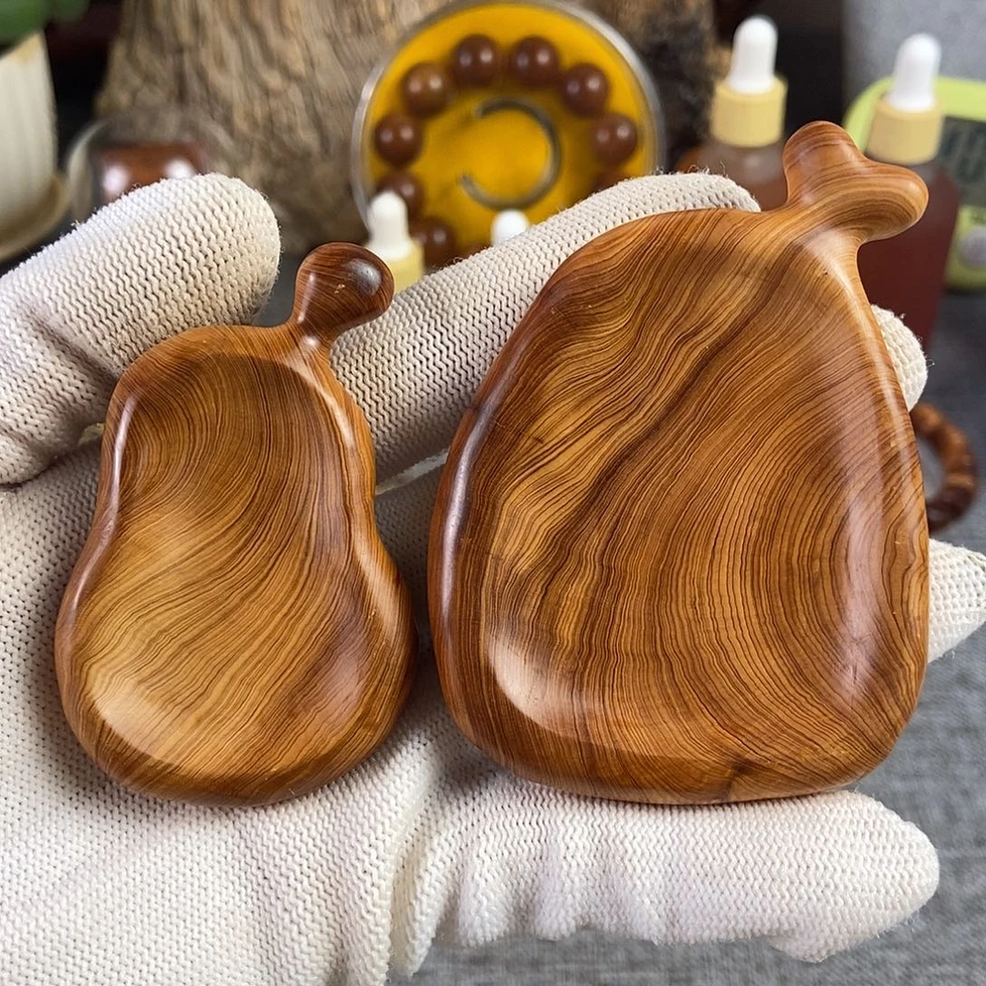 柏木（崖柏）手串/手链北太行高崖骨料手工凹型手把件