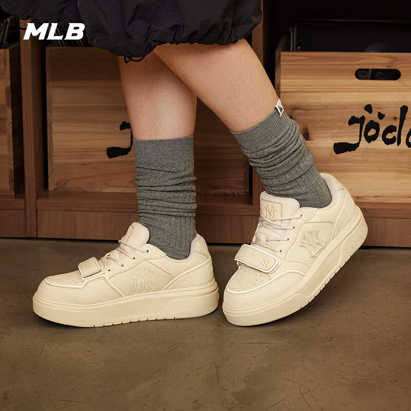 MLB官方 男女情侣时尚复古潮流厚底增高学长鞋25新款M25NSXP01