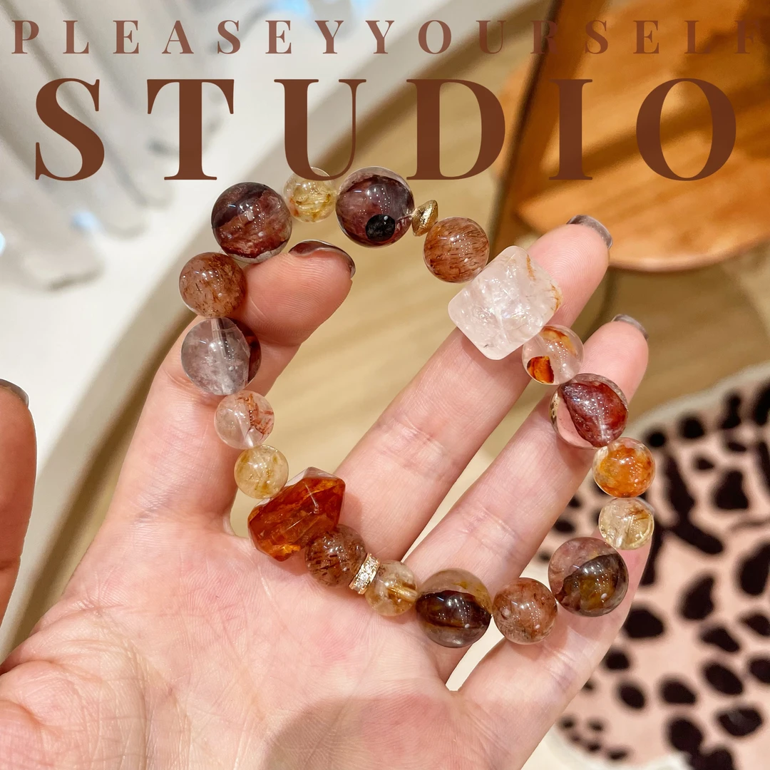 黄铜手链 「琥珀浓」夏苒原创设计时尚春夏多色糖果色设计感手串