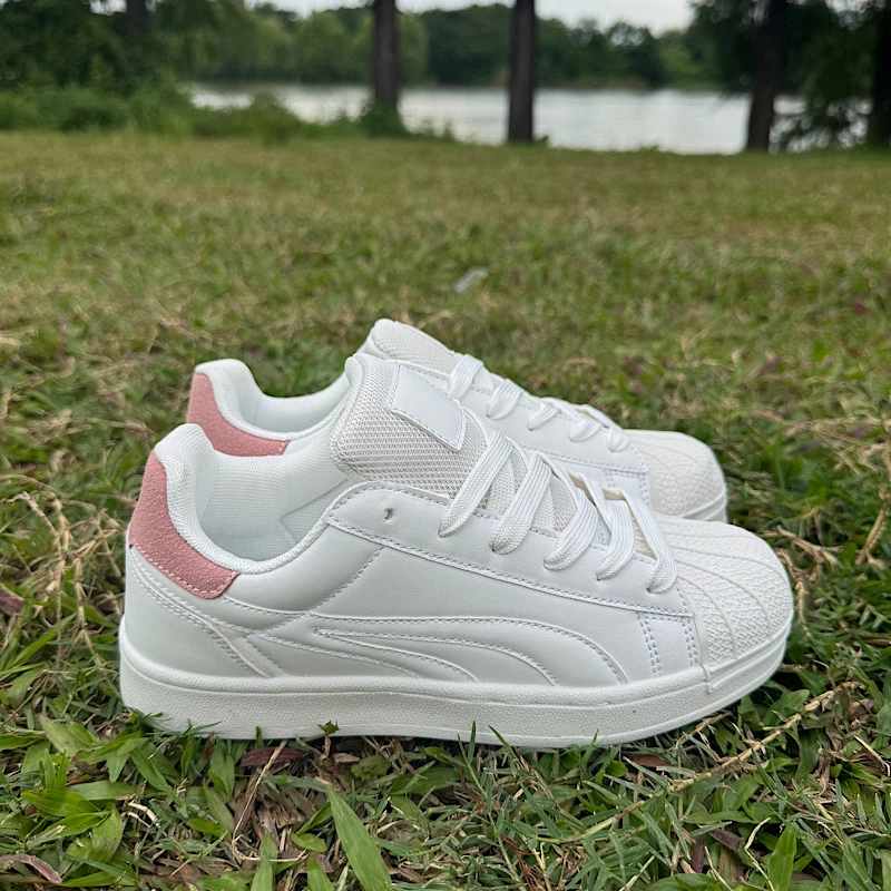 白粉色小白鞋耐磨轻便女低帮板鞋女鞋百搭秋季韩版学生小众板鞋