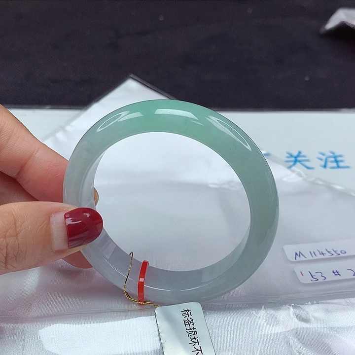 翡翠手镯未镶嵌53圈4550