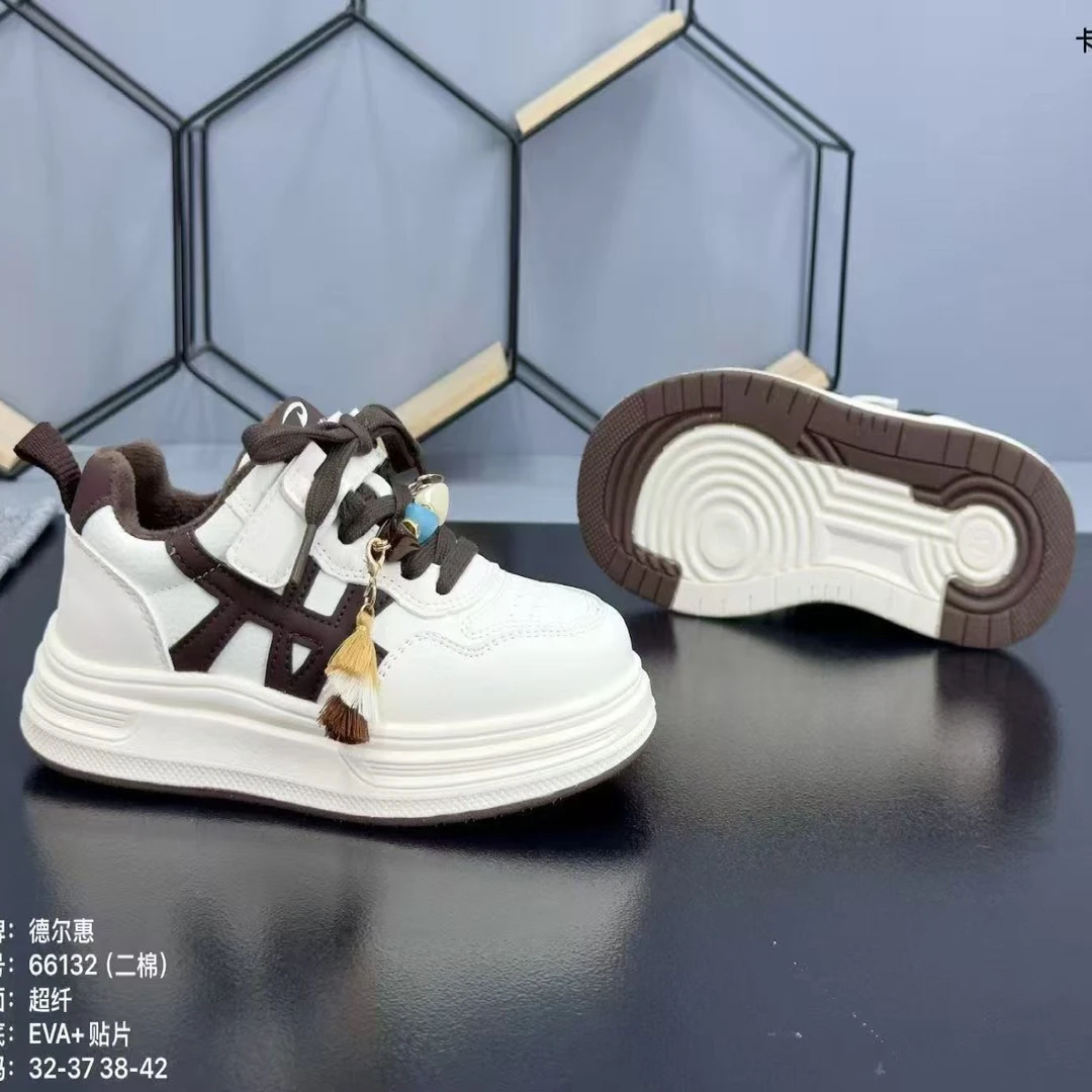 2025女大童秋冬季加厚加绒保暖跑步运动鞋板鞋时尚百搭韩版潮流