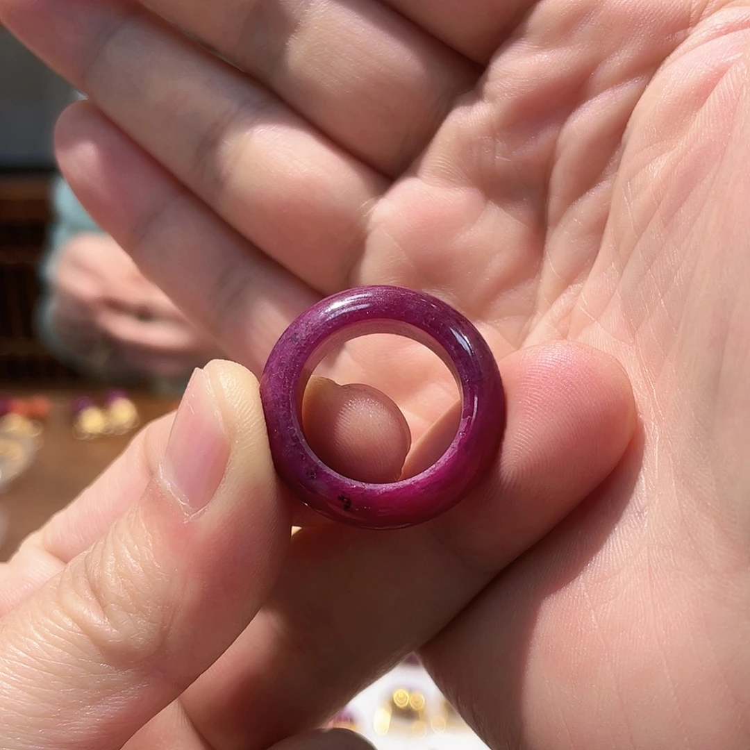 锦纶非金属红宝戒圈17