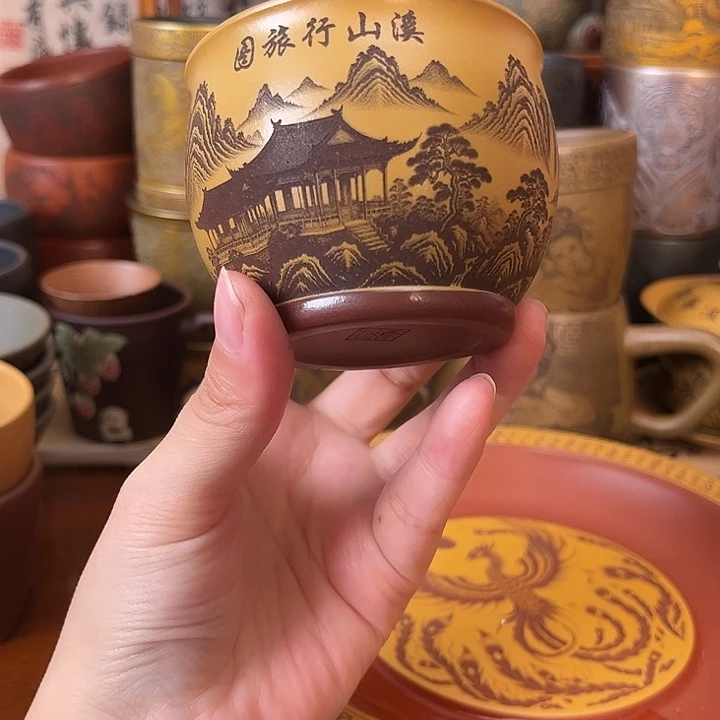 茶杯紫砂宜兴紫砂茶具正品