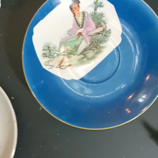 美女盘蓝底开窗特价
