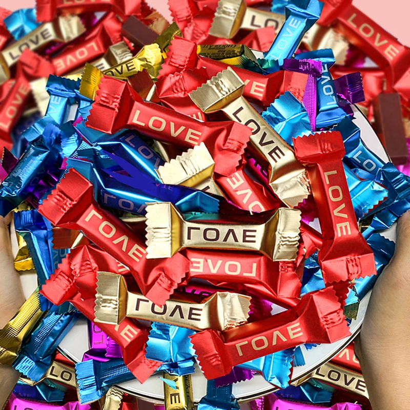 【拍一发50颗】混合巧克力散装喜糖零食糖果年货巧克力大礼包批发