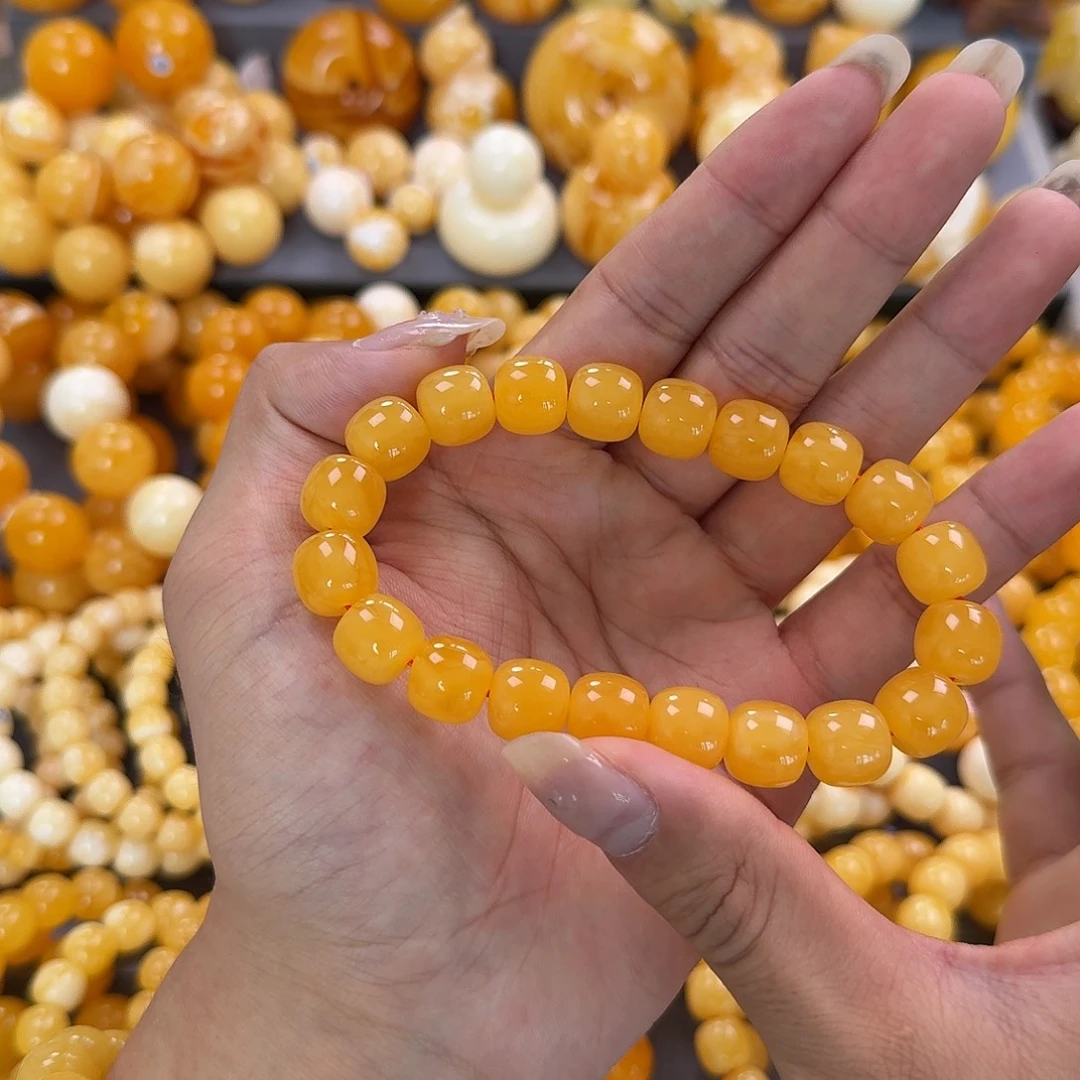 蜜蜡未镶嵌珠宝奇石同料12mm