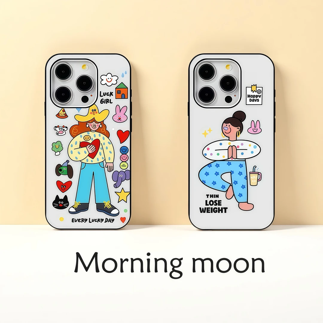 Morningmoon丨爱自己系列亚克力磁吸手机壳适用于苹果16/15/14/13