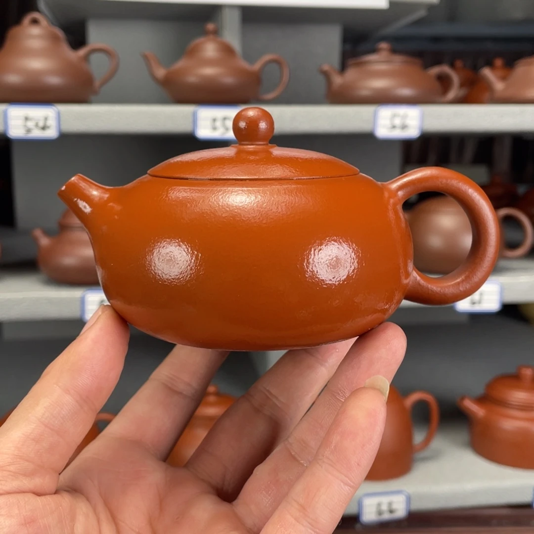 茶壶紫砂赵庄朱泥全手工220毫升