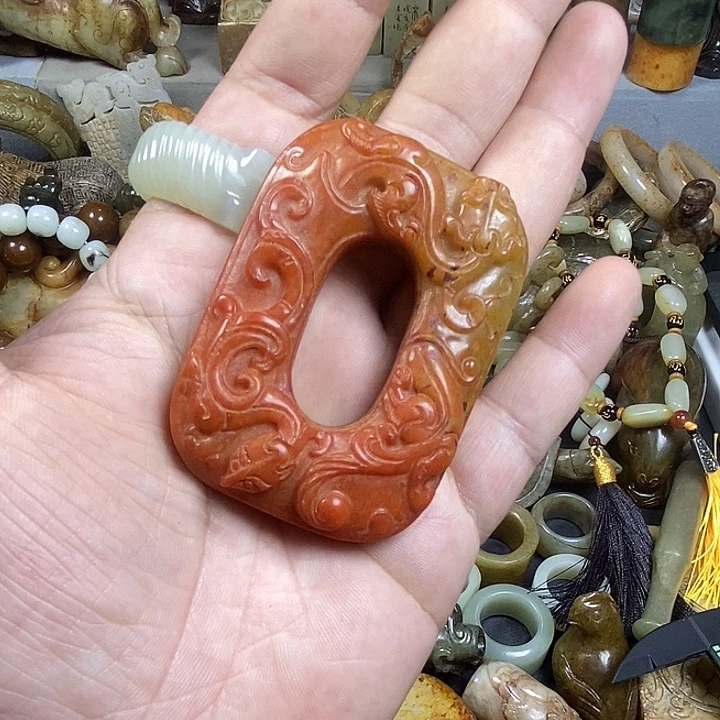 和田玉未镶嵌挂件