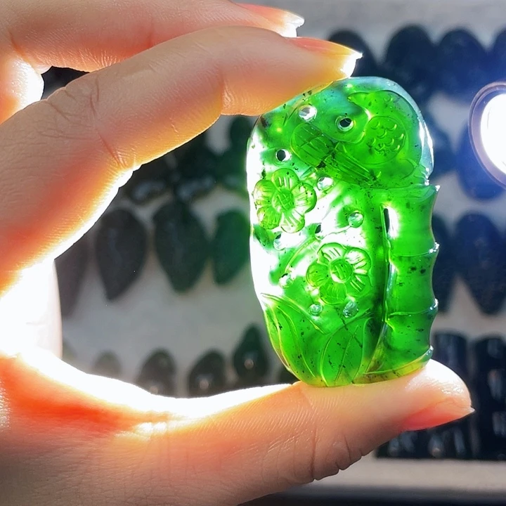 蛇纹石玉未镶嵌手串泰山玉喜上眉梢