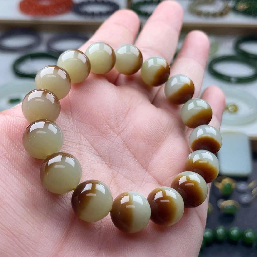 和田玉（糖玉）手串未镶嵌