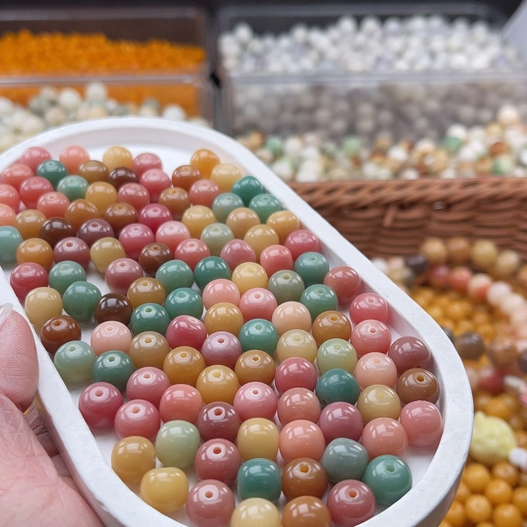 白玉菩提吊坠Q/10mm/100+20颗