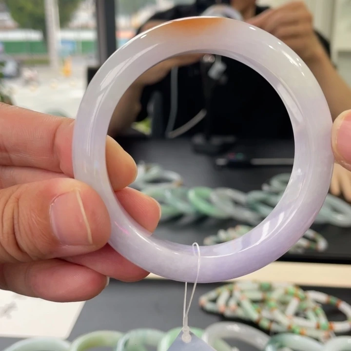 翡翠未镶嵌手镯56.6