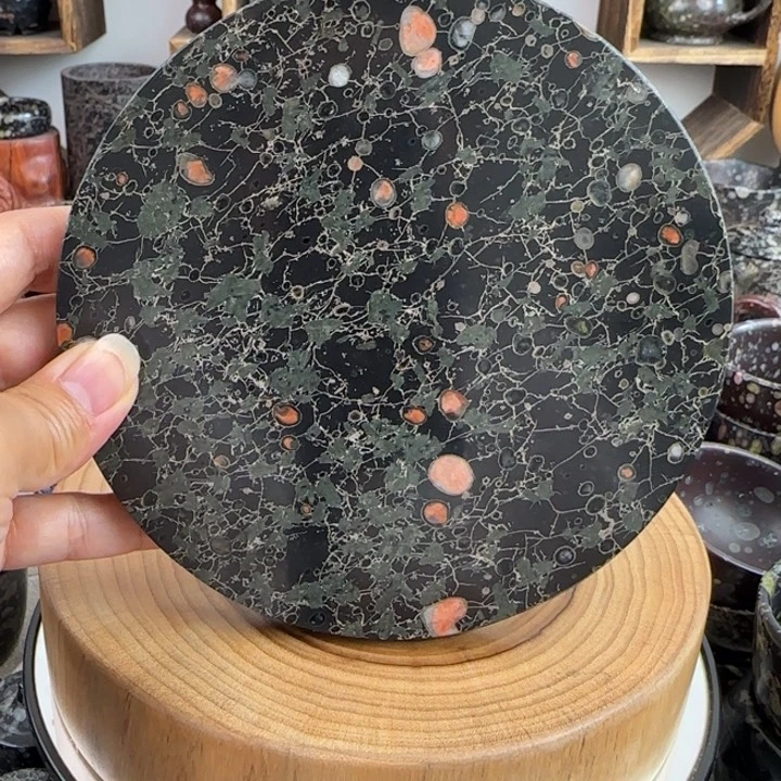 有*梅花玉壶承茶摆件精品