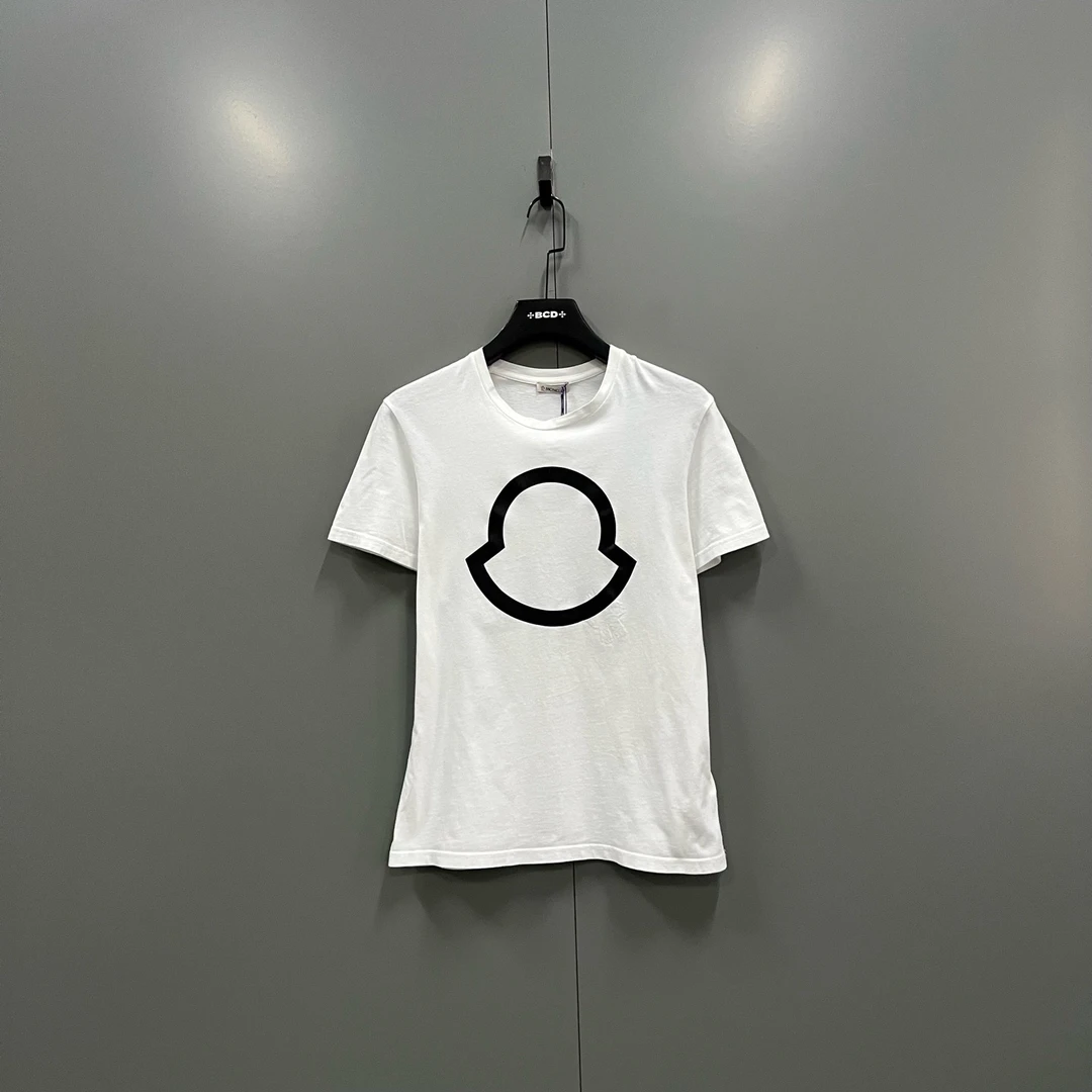 未使用 MONCLER zz45 白色正面徽标短袖 XS码/全新/207732