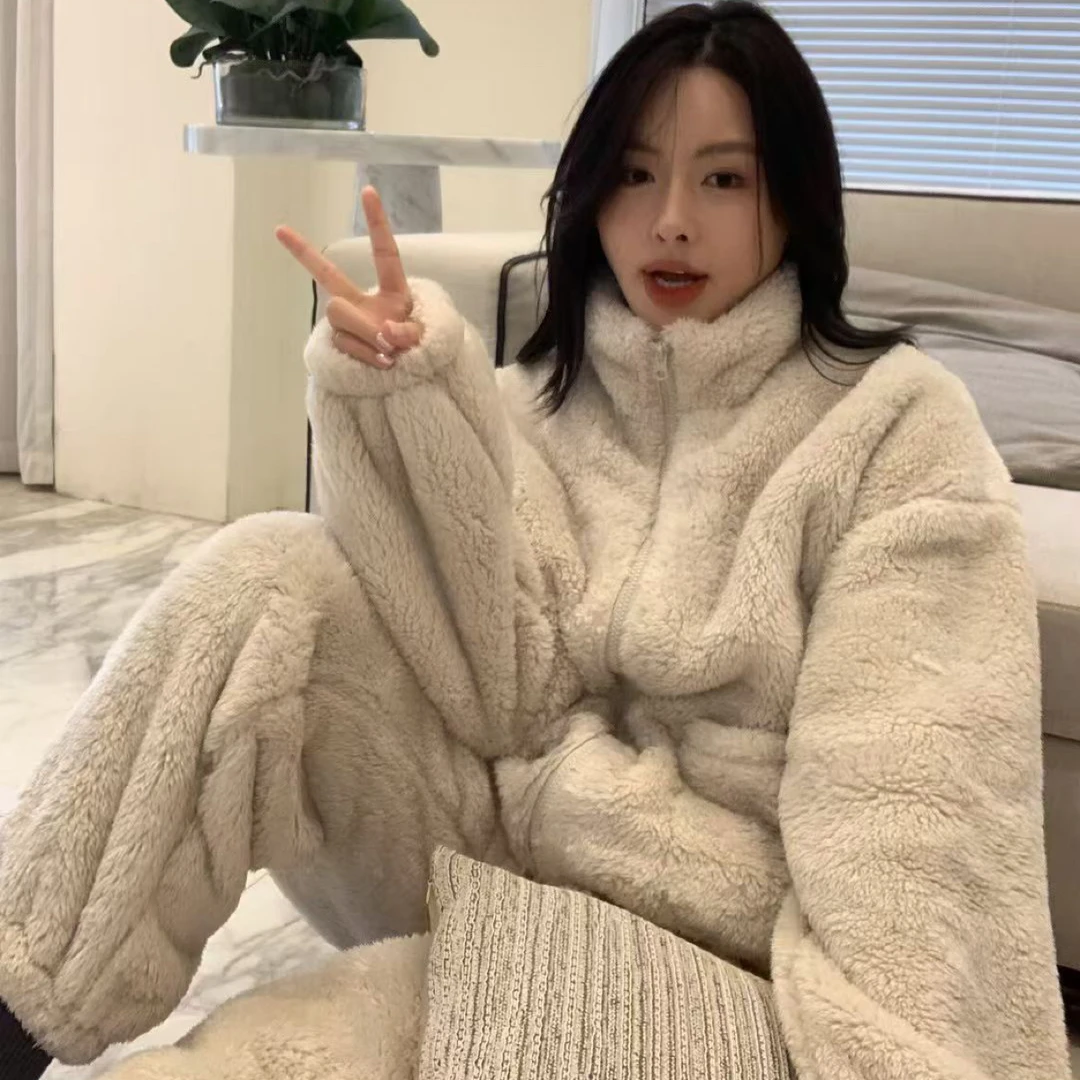 SUSU•李允珍原版！自留款～超厚北极绒睡衣6688