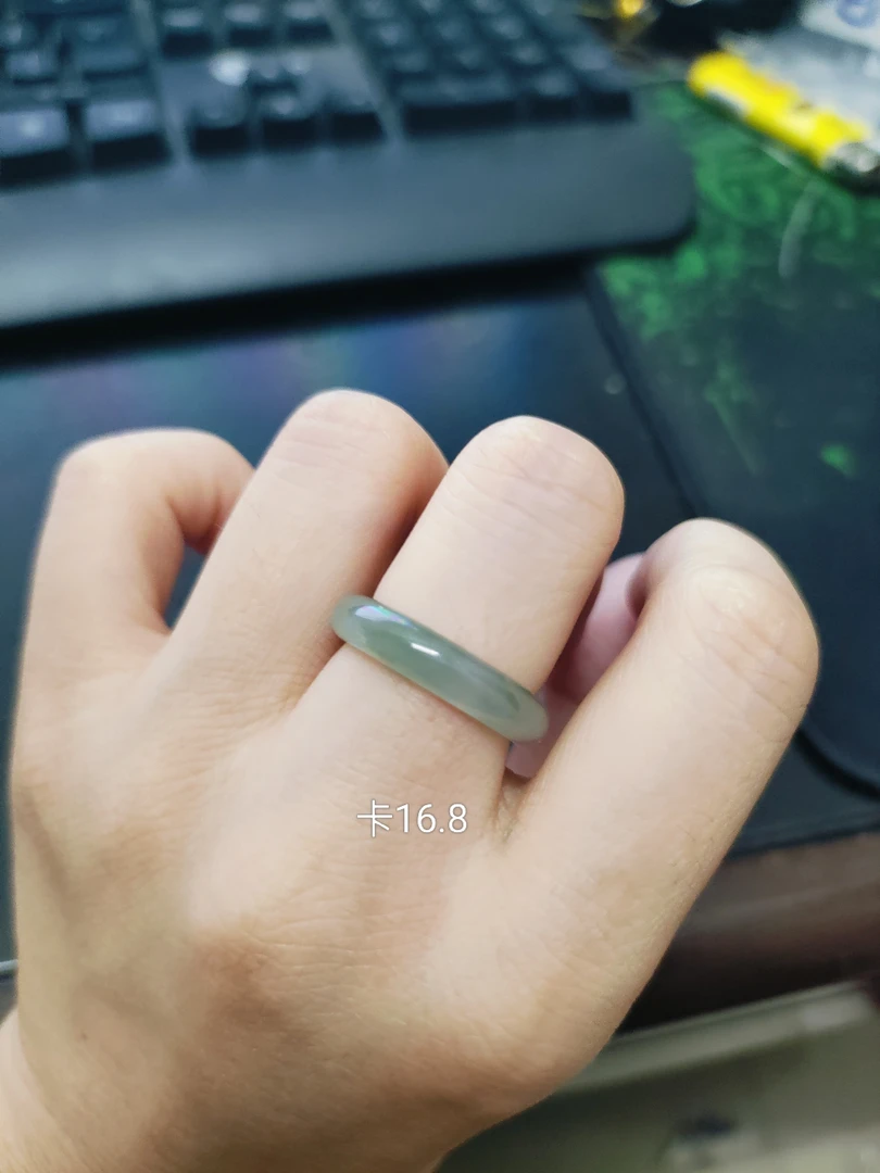 戒圈指环气质款天然缅甸翡翠A货