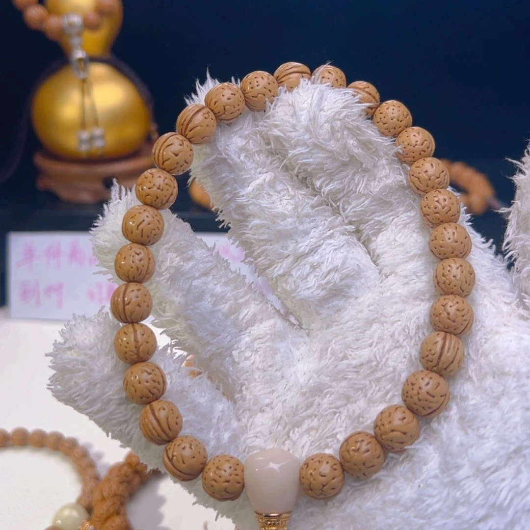 桃核手串格**～1.0奶油小黄桃大手持