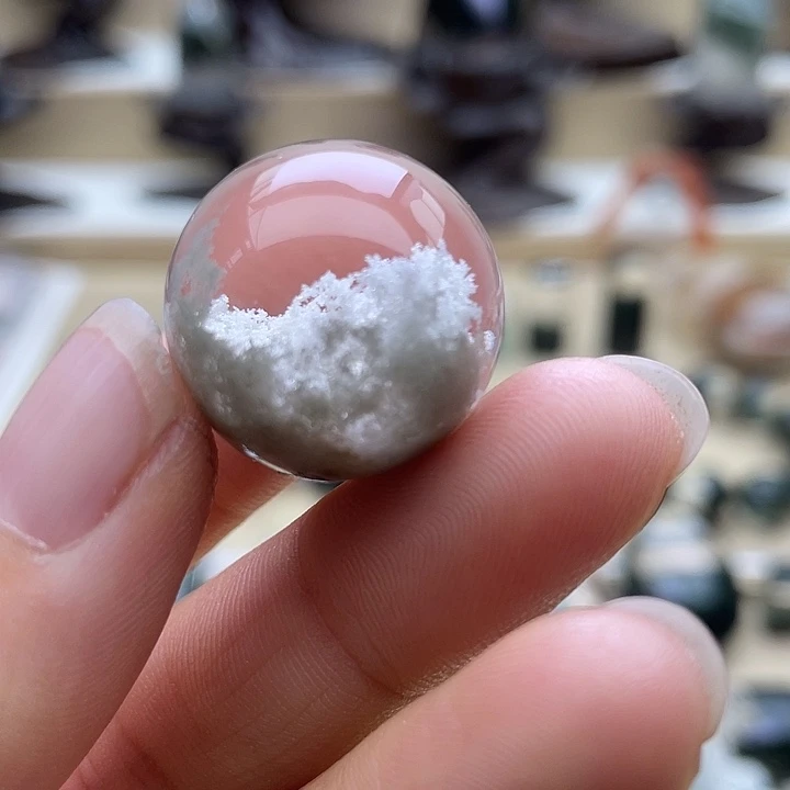 银S925镶嵌颈饰水晶?****猪白幽灵聚宝盆吊坠定制不退换