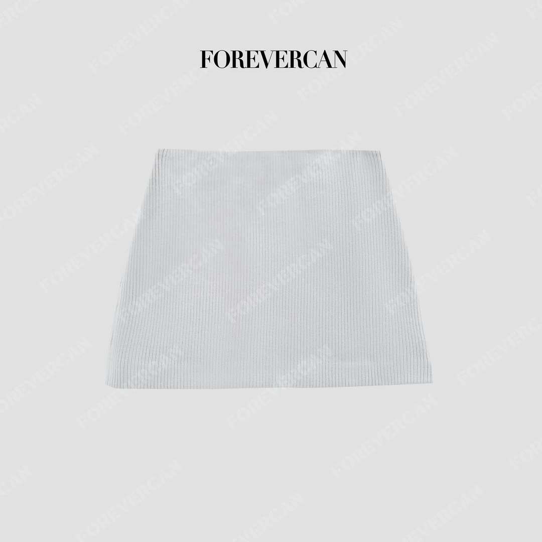 FOREVERCAN“线性叙事”简约百搭修身显瘦包臀裙针织半裙WD23822