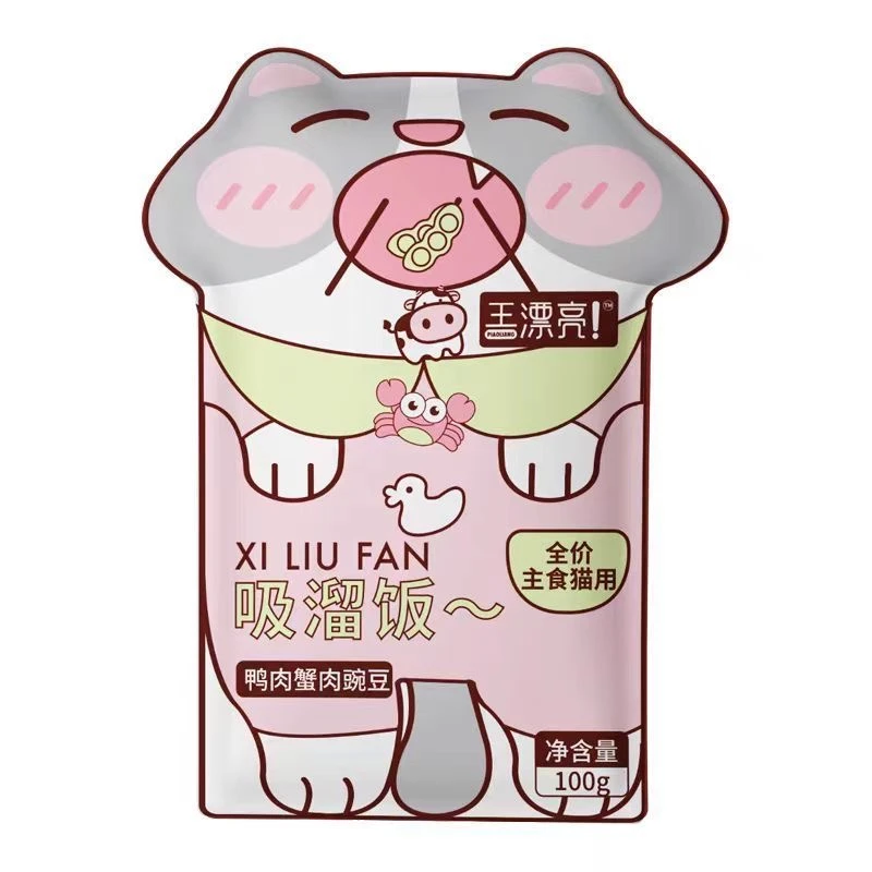 卓享王漂亮猫用全价主食100g/包鸭肉豌豆鸡肉营养猫湿粮吸溜饭