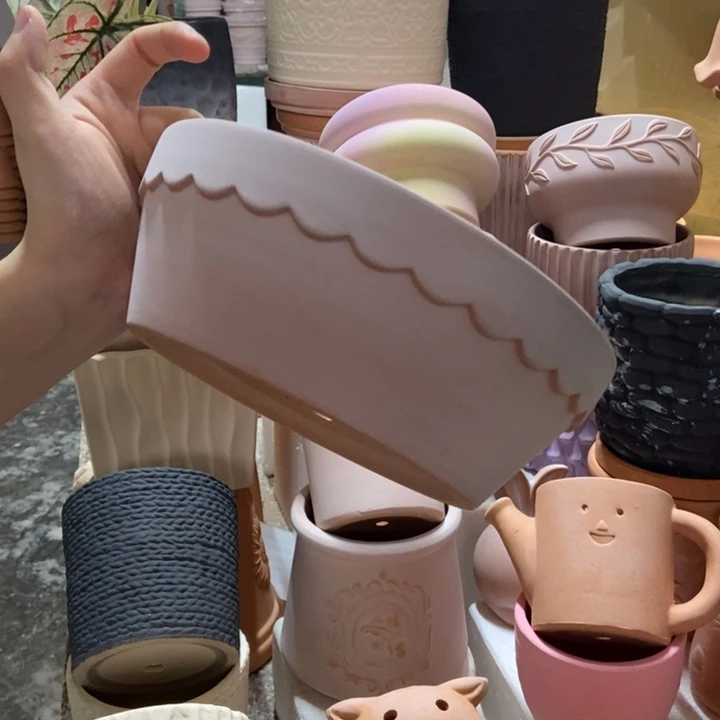 20×7雾化花边矮盆1个