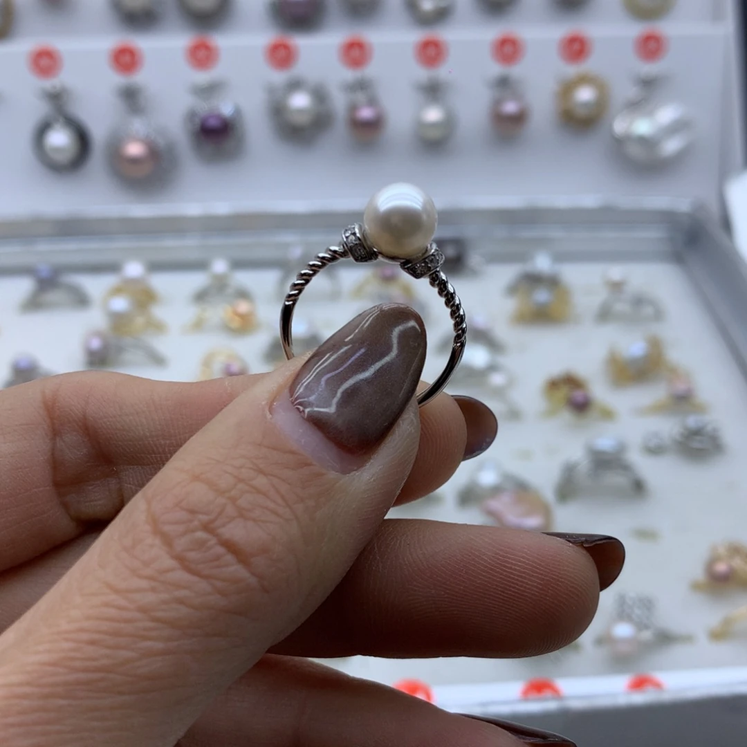 淡水珍珠戒指银S925镶嵌时***?