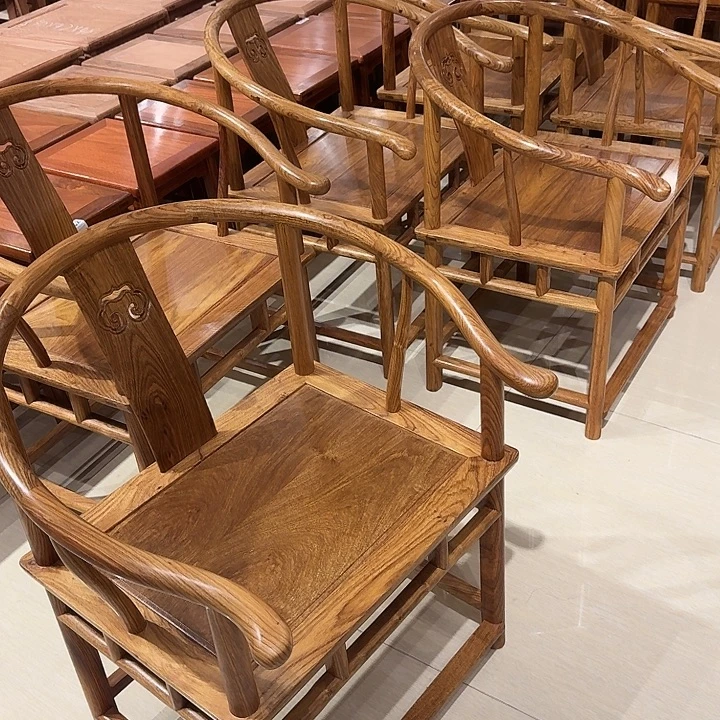 木1对包邮刺猬紫檀圈椅