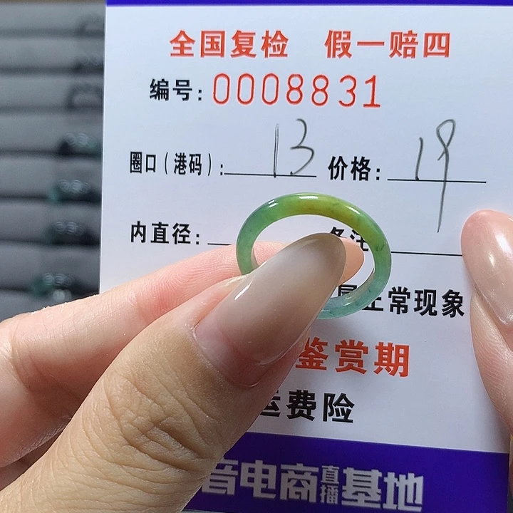 未镶嵌戒圈翡翠8831
