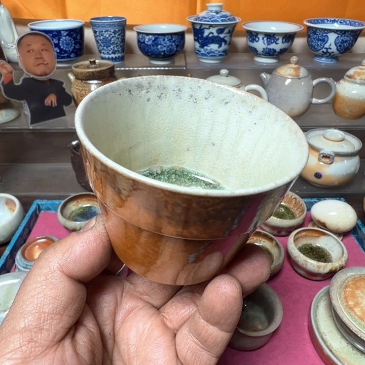 摆件七天柴烧主人杯 009