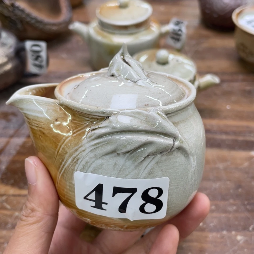 陶纯手工柴烧茶壶茶具瑕瑕