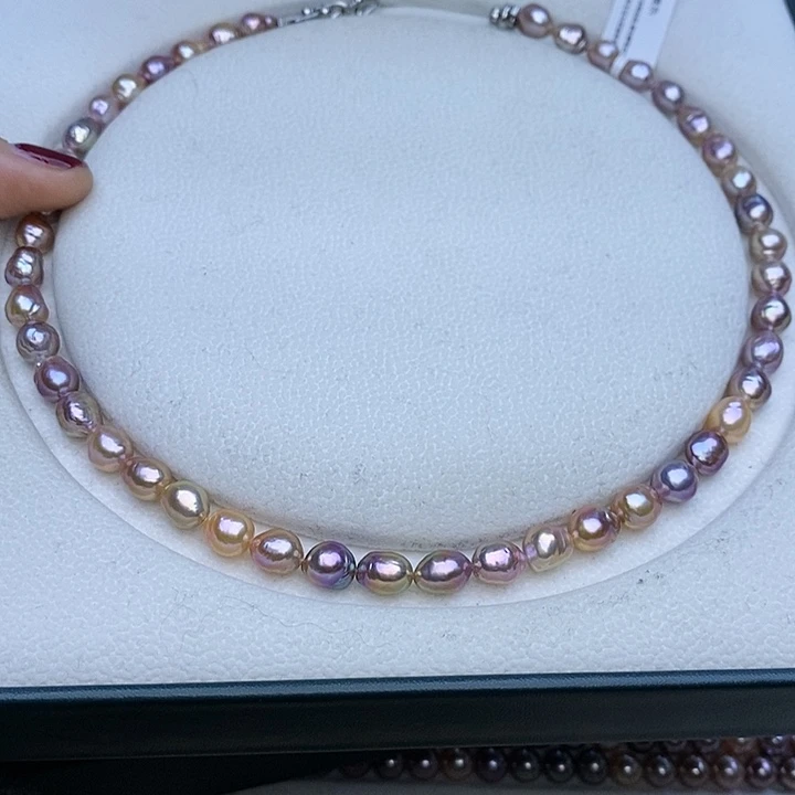 淡水珍珠项链未镶嵌习*7-8