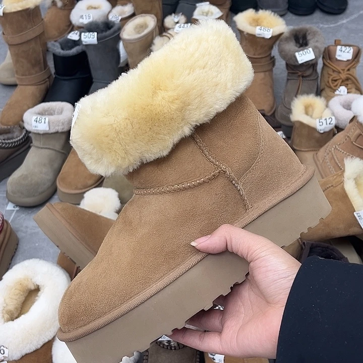 栗色厚底平口39-1