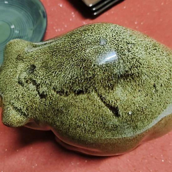 瓷片七厂窑变熊一个。。