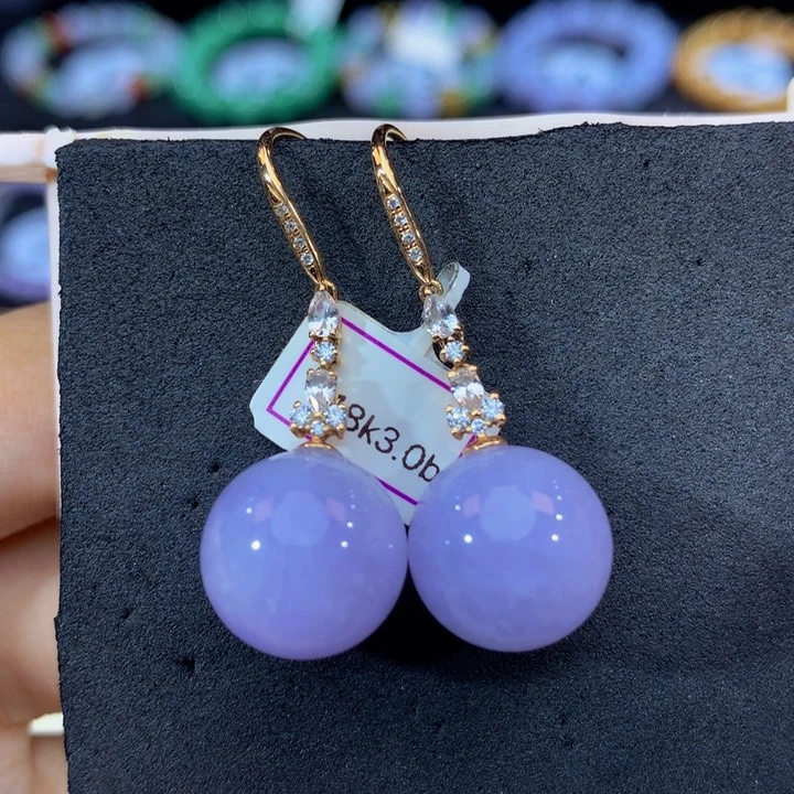 18K金镶嵌手链翡翠翡翠