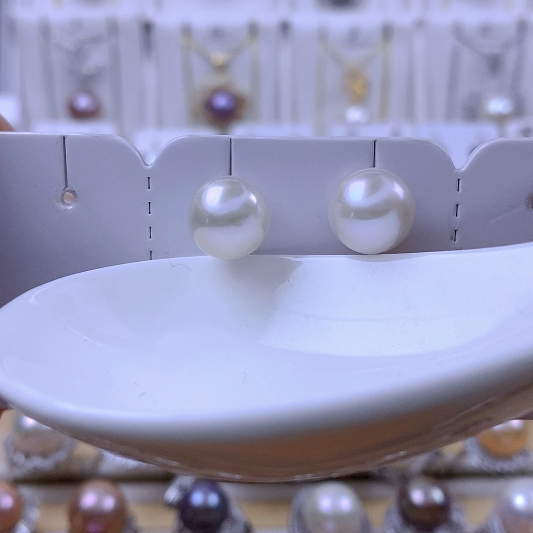 耳饰淡水珍珠银S925镶嵌