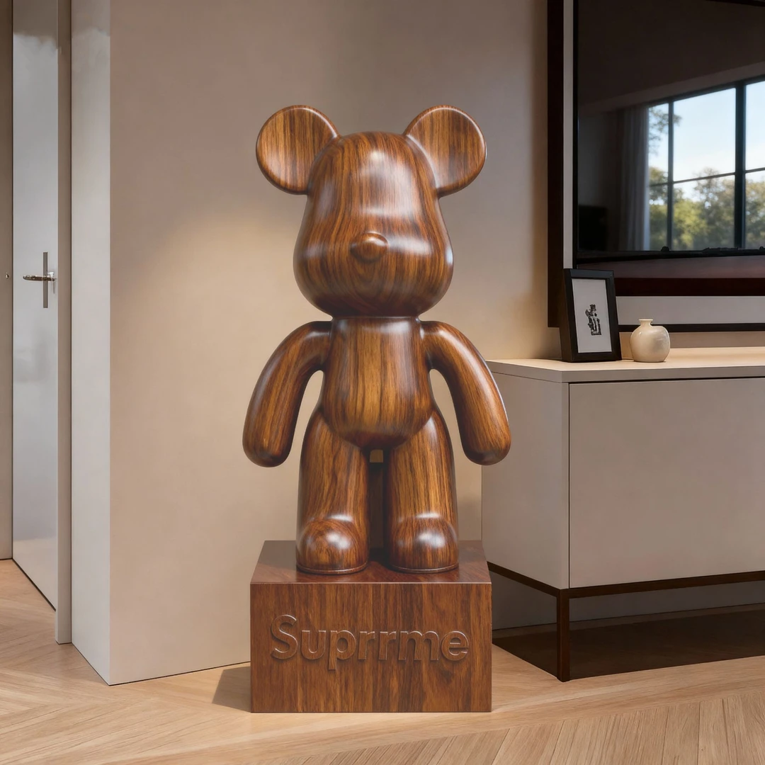 暴力熊大型落地摆件客厅家居电视柜装饰品乔迁新居礼物4590