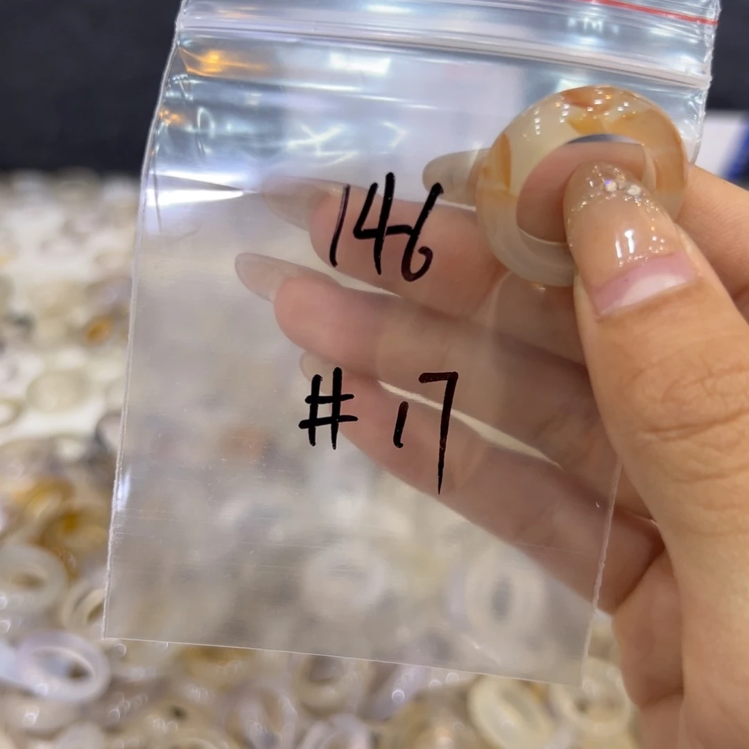 玛瑙/玉髓戒指合金146