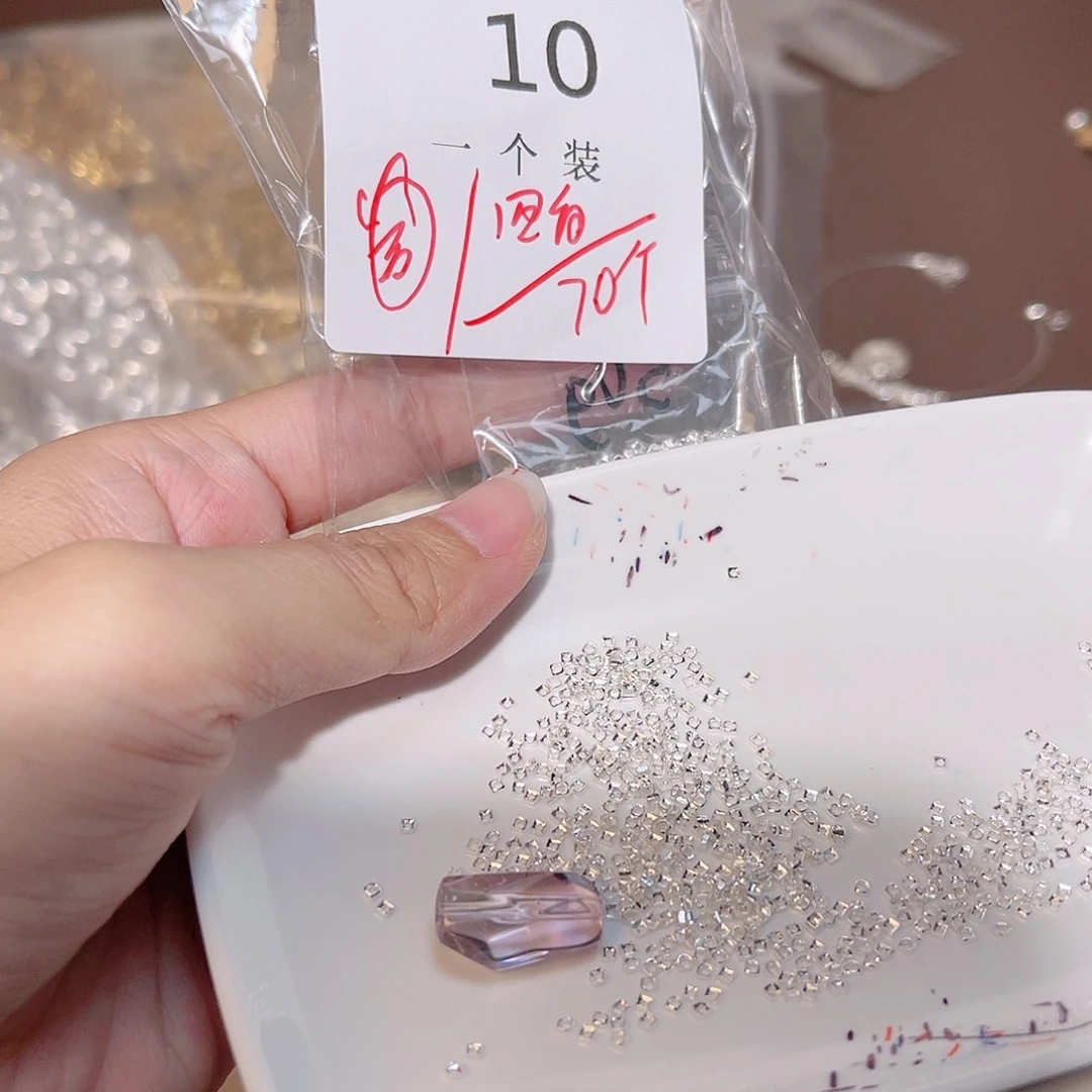 水晶珠宝半成品银S925镶嵌10