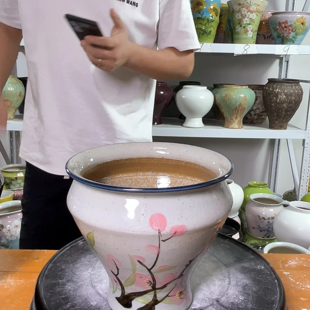 景德镇陶瓷花盆花器123