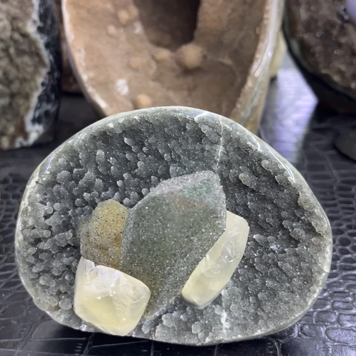 未镶嵌发饰水晶奇石绿森林花盘