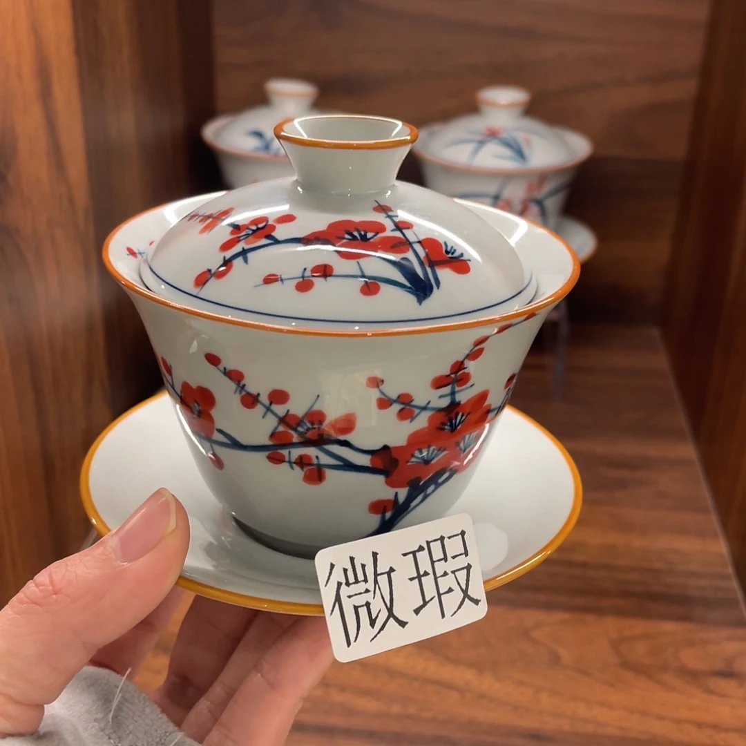 微瑕釉下彩纯手绘