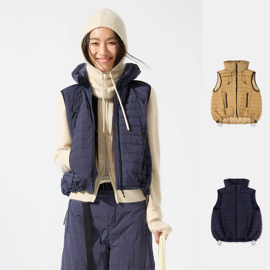 COMMXN设计师品牌 暖融融护颈鹅绒马甲休闲 DSC买手店 DY5C17018